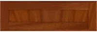 Flat Panel Bullnose Mahogany Drawer Front